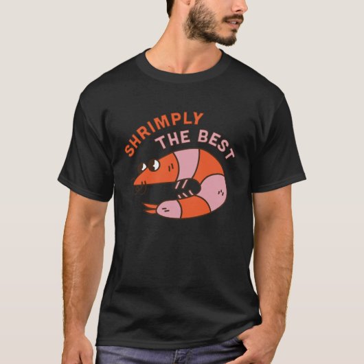 Shrimply De Beste Dierlijke Pun Garnalen Decapod M T-shirt (Voorkant)