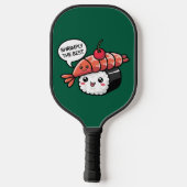Shrimply de beste kawaii sushi pickleball paddle (Achterkant)