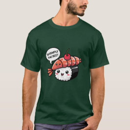 Shrimply de beste kawaii sushi t-shirt