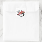 Shrimply de beste kawaii sushi vierkante sticker (Tas)