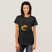 Shrimply Having A Wonderful Christmas Time Funny X T-shirt (Voorkant volledig)