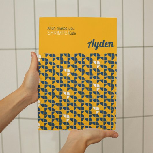 SHRIMPLY Schattige Geel Blauw Kwekerij Custom Poster