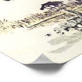 Shrine gate door Kōno Bairei Poster (Hoek)