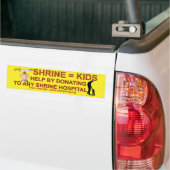 SHRINE HOSPITALS BUMPERSTICKER (Op Truck)