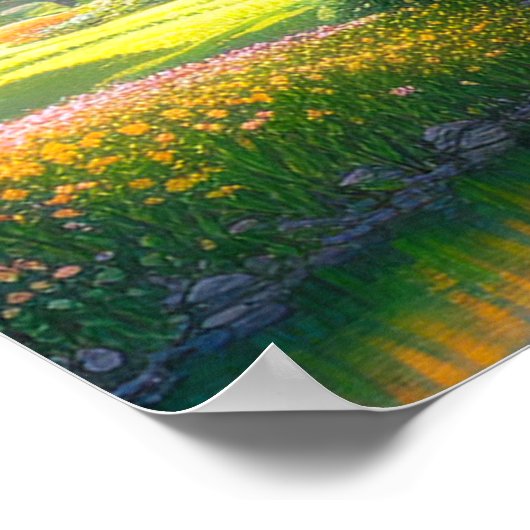 Shrine in Blossoming-Natuur Poster (Hoek)