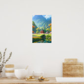 Shrine in Blossoming-Natuur Poster (Keuken)