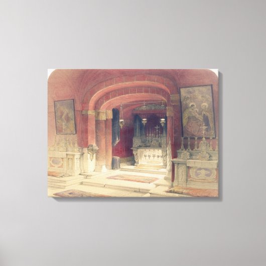 Shrine of the Annunciation, Nazareth, 20 april 201 Canvas Afdruk (Voorkant)