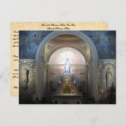 Shrine of the Miraculous Medal: Parijs, Frankrijk Briefkaart (Voorkant / Achterkant)