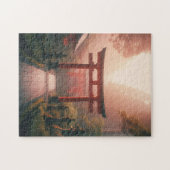 Shrine Path at Dawn – Tranquil Japan Puzzle Legpuzzel (Horizontaal)