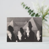 Shrine Quartet van Grant Wood Bedankkaart (Staand voorkant)