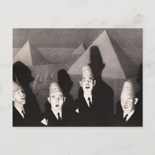 Shrine Quartet van Grant Wood Briefkaart (Voorkant)