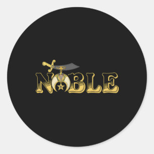 Shriner Noble Ronde Sticker