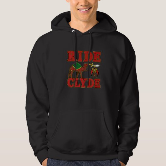 Shriner Rit Clyde Nobles Aaonms Mason Ouderdag Hoodie (Voorkant)