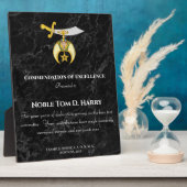 Shriners Appreciation Award Plaque Fotoplaat (Zijkant)