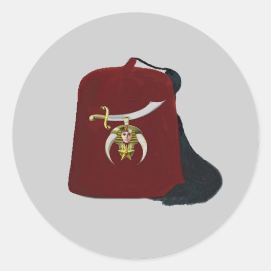Shriners-editie Ronde Sticker (Voorkant)