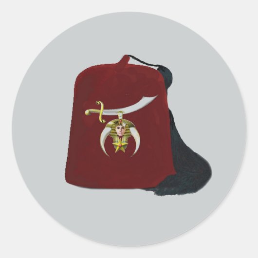 Shriners-editie Ronde Sticker (Voorkant)