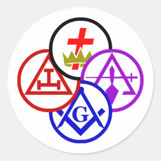 Shriners en Vrienden Editie Ronde Sticker