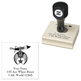Shriners gepersonaliseerd rubberstempel