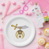 Shriners groot papieren bordje (Feest)