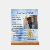 Shriners Mason Memorial Foto Acryl Bord (Voorkant)