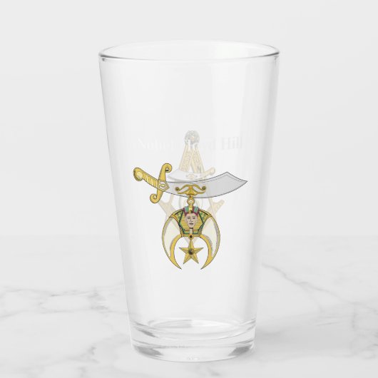 Shriners personaliseren glas (Achterkant)