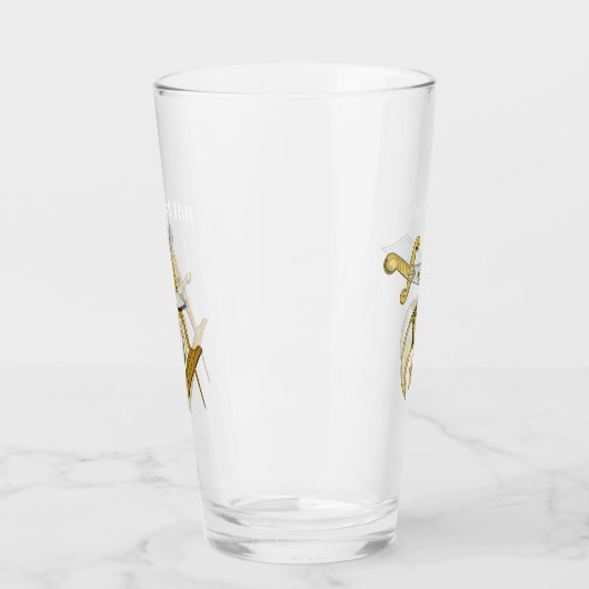 Shriners personaliseren glas (Links)