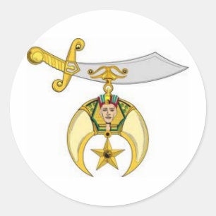 Shriners Producten Ronde Sticker
