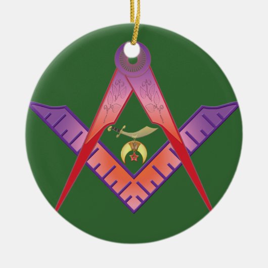 Shriners Roots Keramisch Ornament (Voorkant)