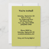 Shrink's Kantoor Funny Sasquatch Cartoon Custom Kaart (Achterkant)