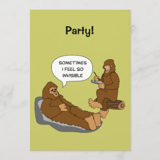 Shrink's Kantoor Funny Sasquatch Cartoon Custom Kaart