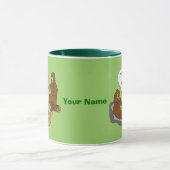 Shrink's Kantoor Funny Sasquatch Cartoon Custom Mok (Midden)