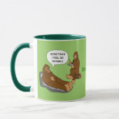 Shrink's Kantoor Funny Sasquatch Cartoon Custom Mok (Links)