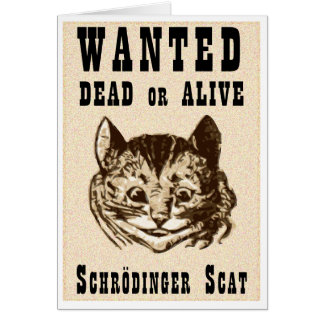 Shrodinger's cat gezocht poster