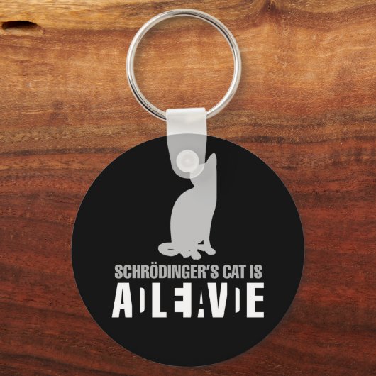 Shrodinger's Cat Sleutelhanger (Voorkant)