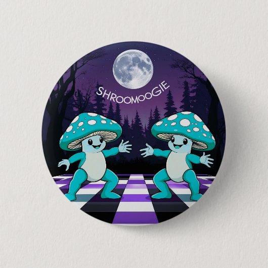 Shroom Boogie Badge Ronde Button 5,7 Cm (Voorkant)