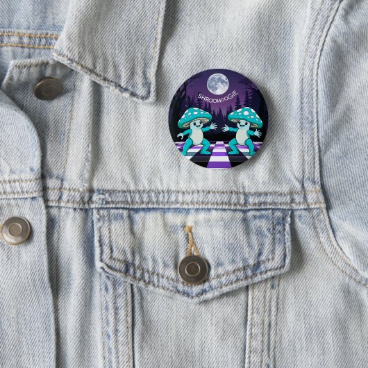 Shroom Boogie Badge Ronde Button 5,7 Cm (In situ)