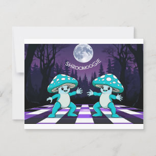Shroom Boogie Tshirt Briefkaart