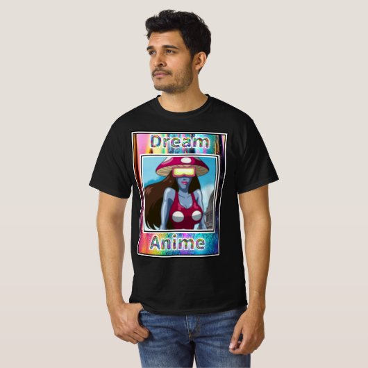 Shroom Bot Dream Anime T-shirt (Voorkant volledig)