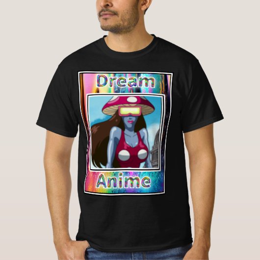 Shroom Bot Droom Anime T-shirt (Voorkant)
