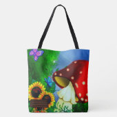 Shroom Gully Whimsical Fantasy Art Tote Bag (Achterkant)