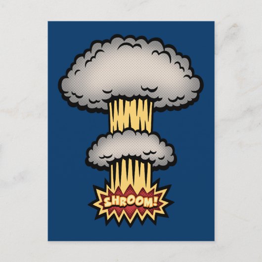 SHROOM! -kleur Briefkaart (Voorkant)