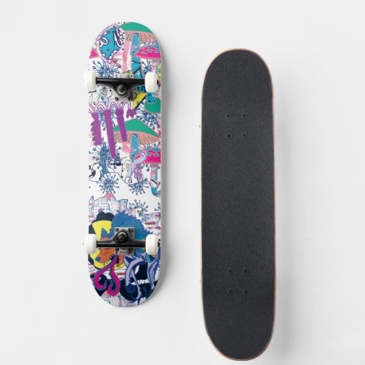 Shroom Paradise Skateboard (Voorkant)