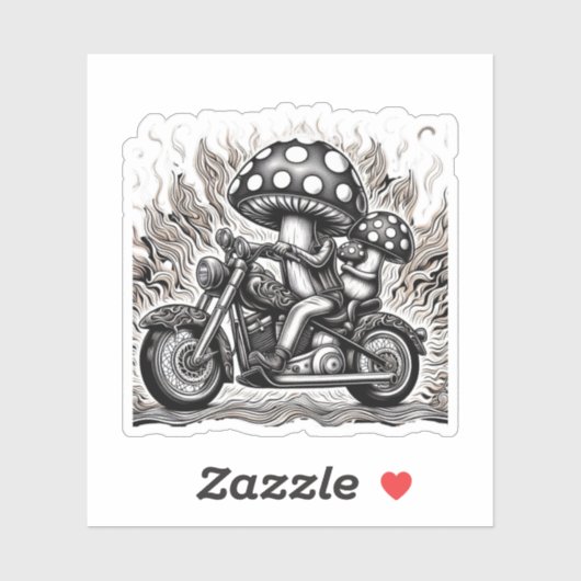 Shroomed Skeleton Cruise Sticker (Vel)