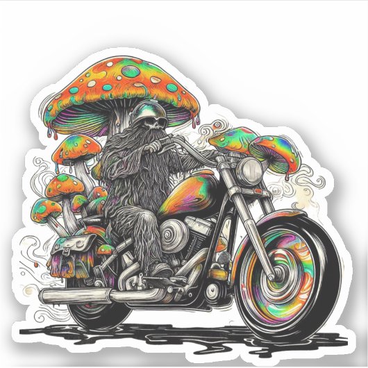 Shroomed Skeleton Cruise Sticker (Voorkant)
