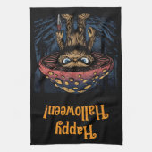 Shroomfoot: Bosmonster van de Schimmels Theedoek (Verticaal)