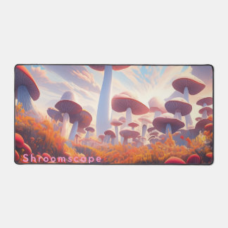 Shroomscape Whimsical Mushroom Field Bureaumat