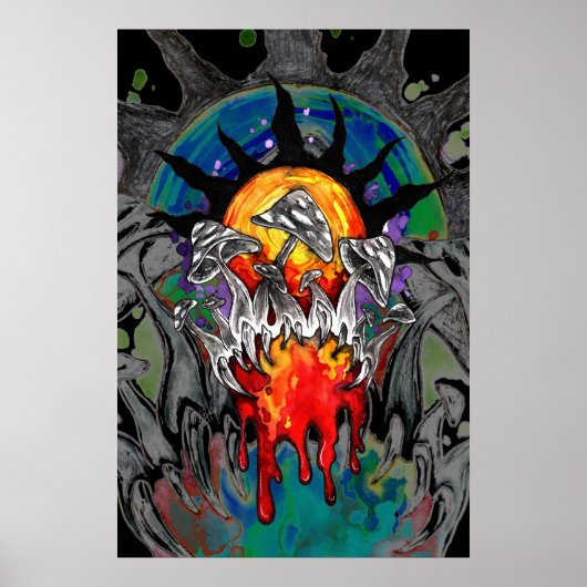 Shroomy monster zon poster (Voorkant)