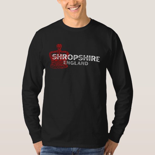 SHROPSHIRE England Crown Badge T-shirt (Voorkant)