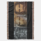 Shroud of Jesus tapestry blanket Deken (Voorkant Verticaal)