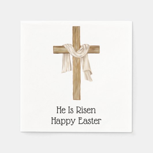 Shroud of Turin Easter Cross Religious Christelijk Servet (Voorkant)